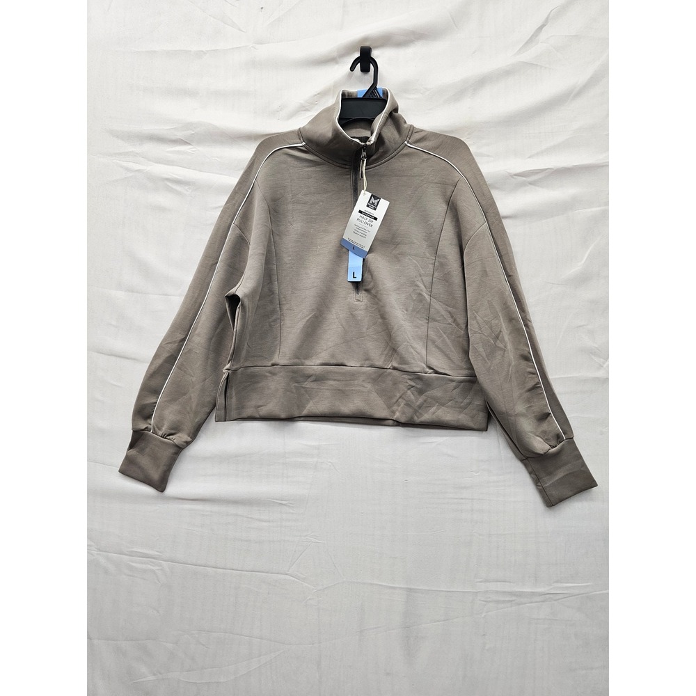 Member's Mark Womens Sandwash Pullover Grey Modal Blend Athletic Size Large